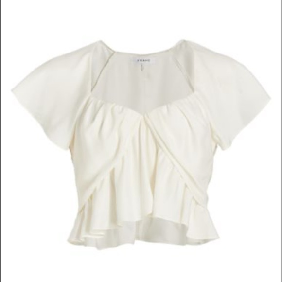 Frame Shirred Flounce Top - Picture 5 of 6